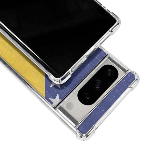 Bosnia and Herzegovina Flag Distressed Google Pixel 8 Pro Clear Case